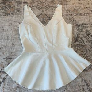 Intermix Sleeveless Peplum Top